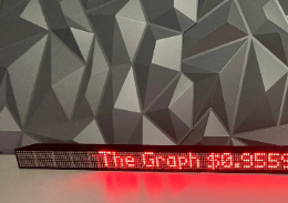 40” Crypto Coin Price Ticker Matrix Display Wi-Fi - Crypto Coin Display