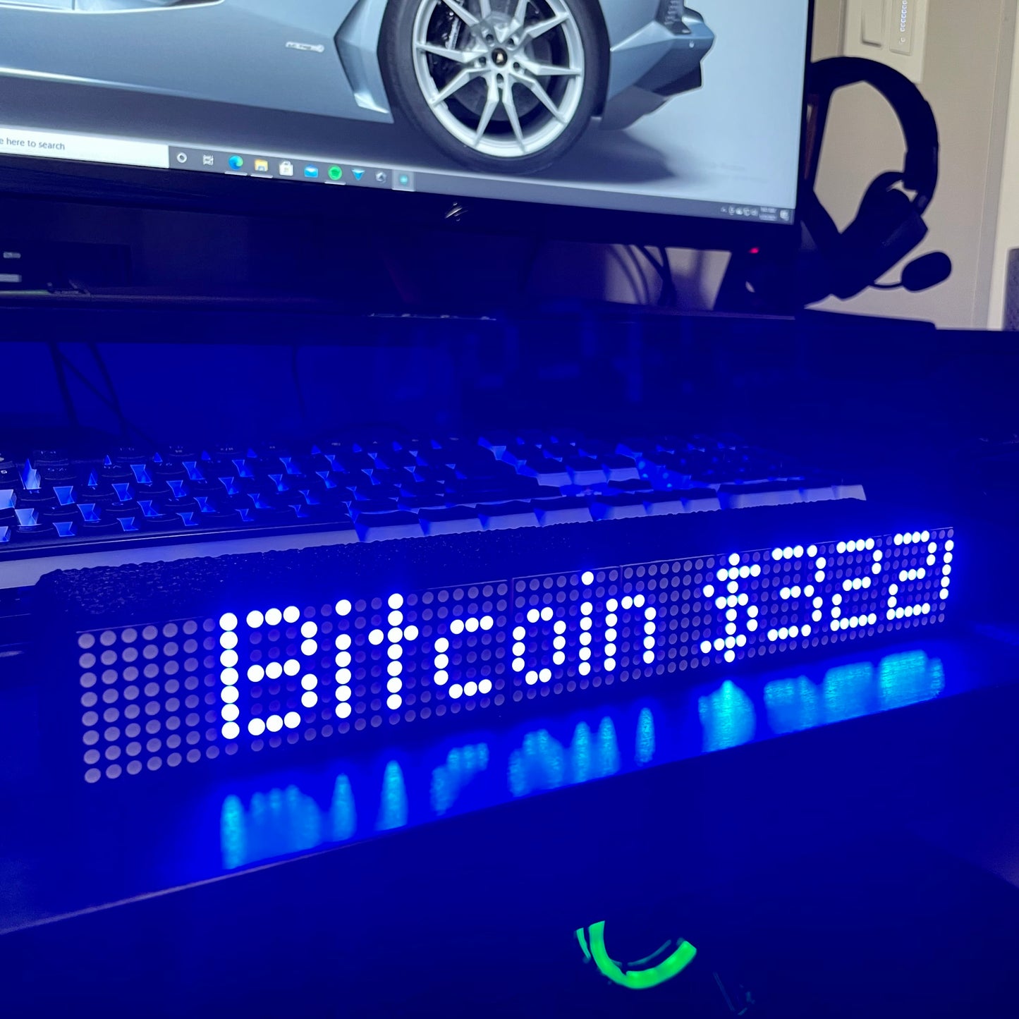 10” Crypto Coin Price Ticker Matrix Display Wi-Fi - Crypto Coin Display