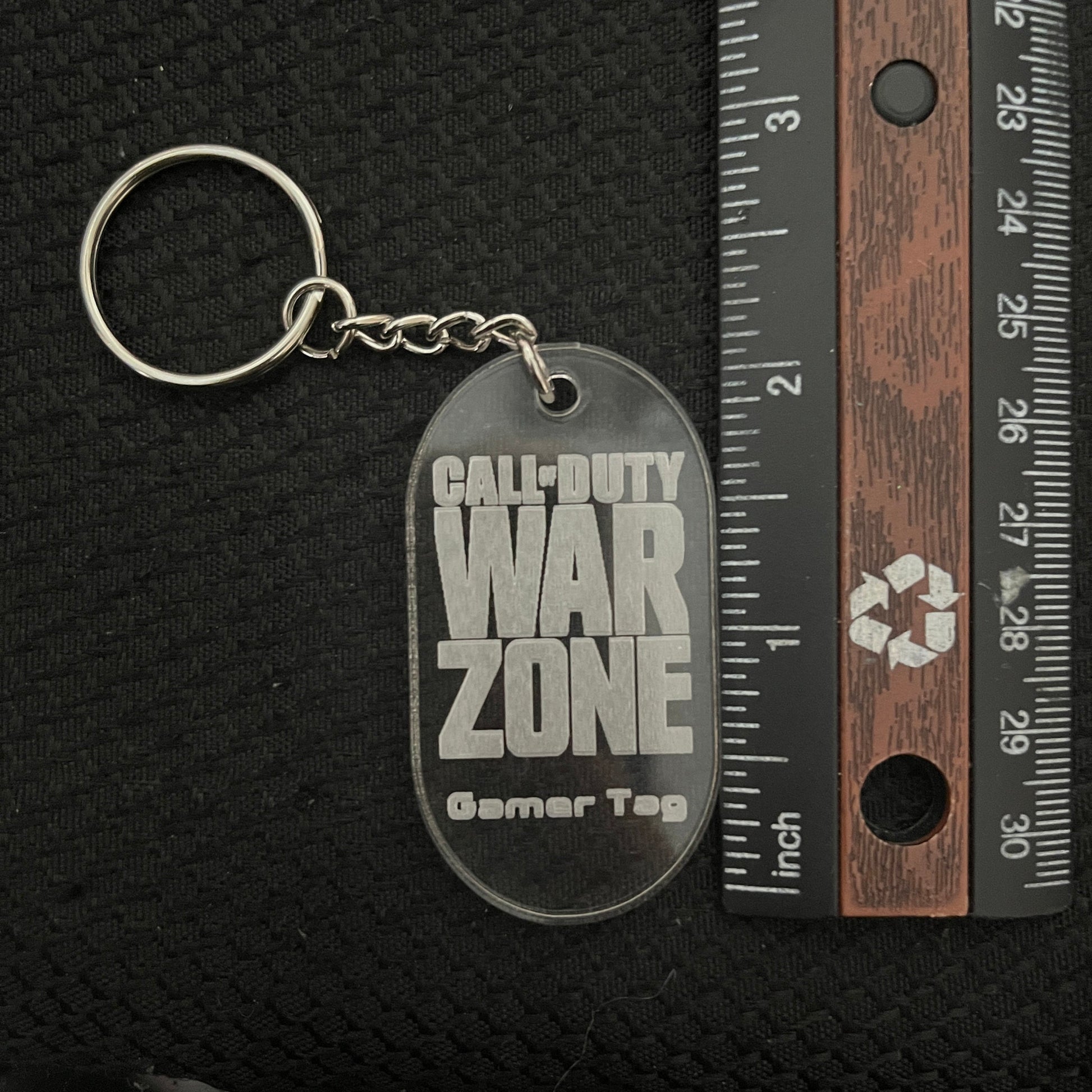 COD MW ll Gamer Tag Keychain - Crypto Coin Display