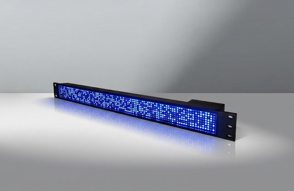 19” 1RU Network Server Rack Led Matrix Display STOCK, Commodity and CRYPTO ticker, YouTube Subscriber Counter, Rack Mount Wi-Fi Led Panel