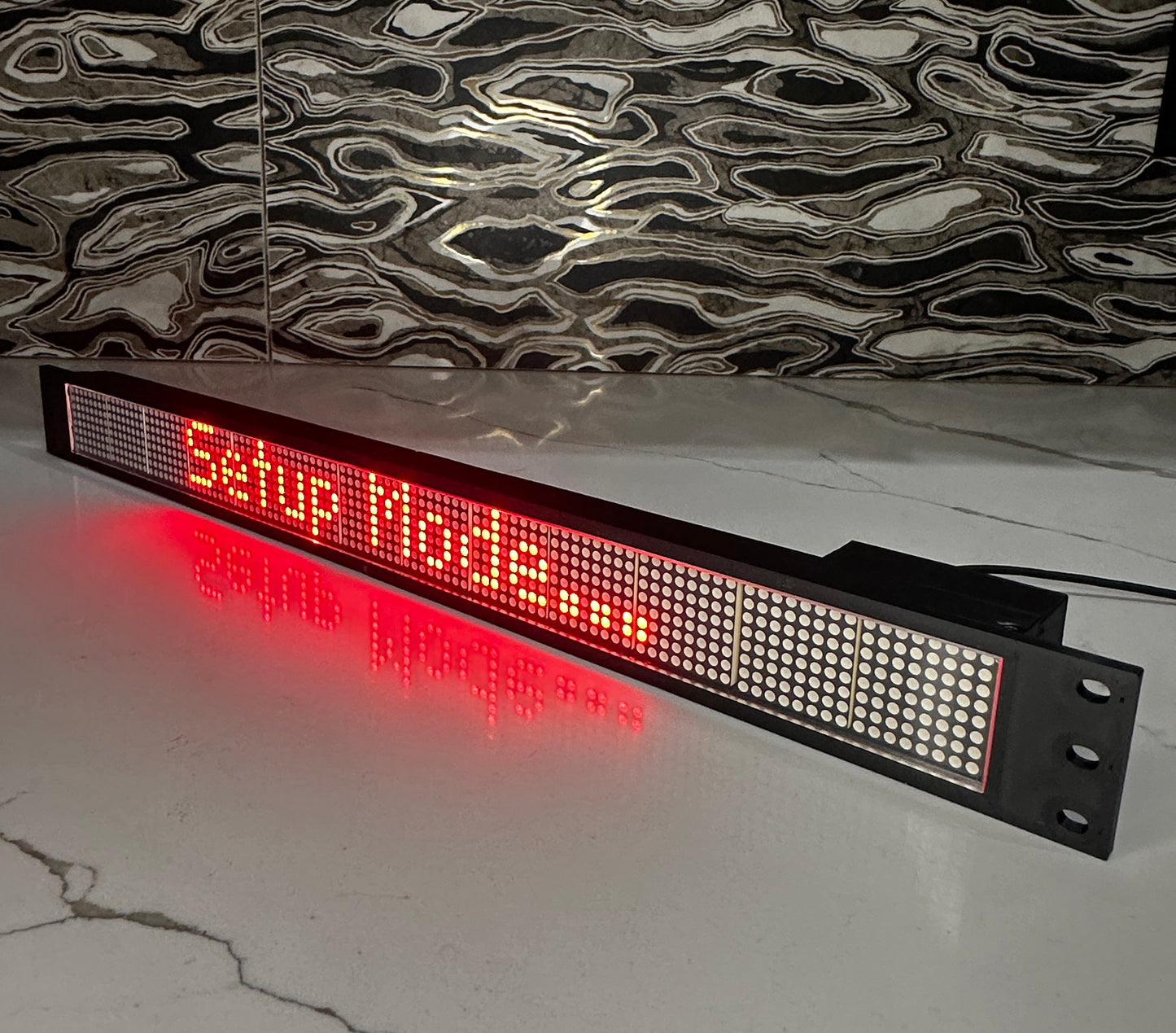 19” 1U Network Server Rack Led Matrix Display | STOCK and CRYPTO ticker| FOREX Exchange Rates | Dimmable | Rack Mount Wi-Fi Led Panel