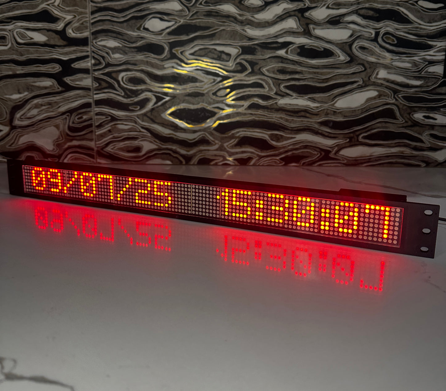 19” 1U Network Server Rack Led Matrix Display | STOCK and CRYPTO ticker| FOREX Exchange Rates | Dimmable | Rack Mount Wi-Fi Led Panel