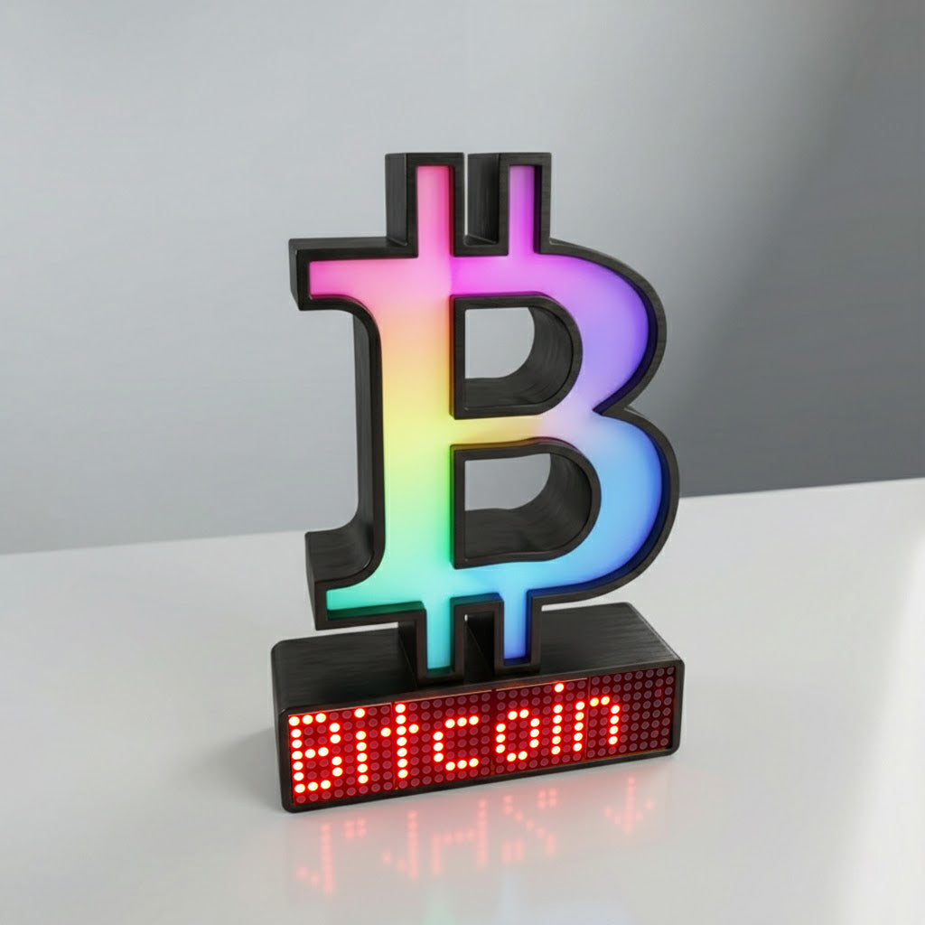 Bitcoin Crypto Coin Price Ticker Display