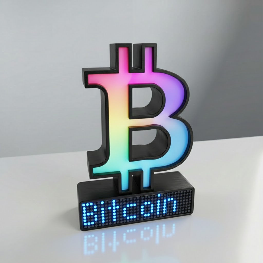 Bitcoin Crypto Coin Price Ticker Display