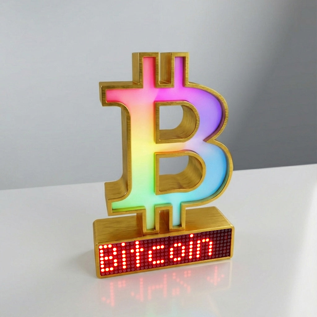 Bitcoin Crypto Coin Price Ticker Display