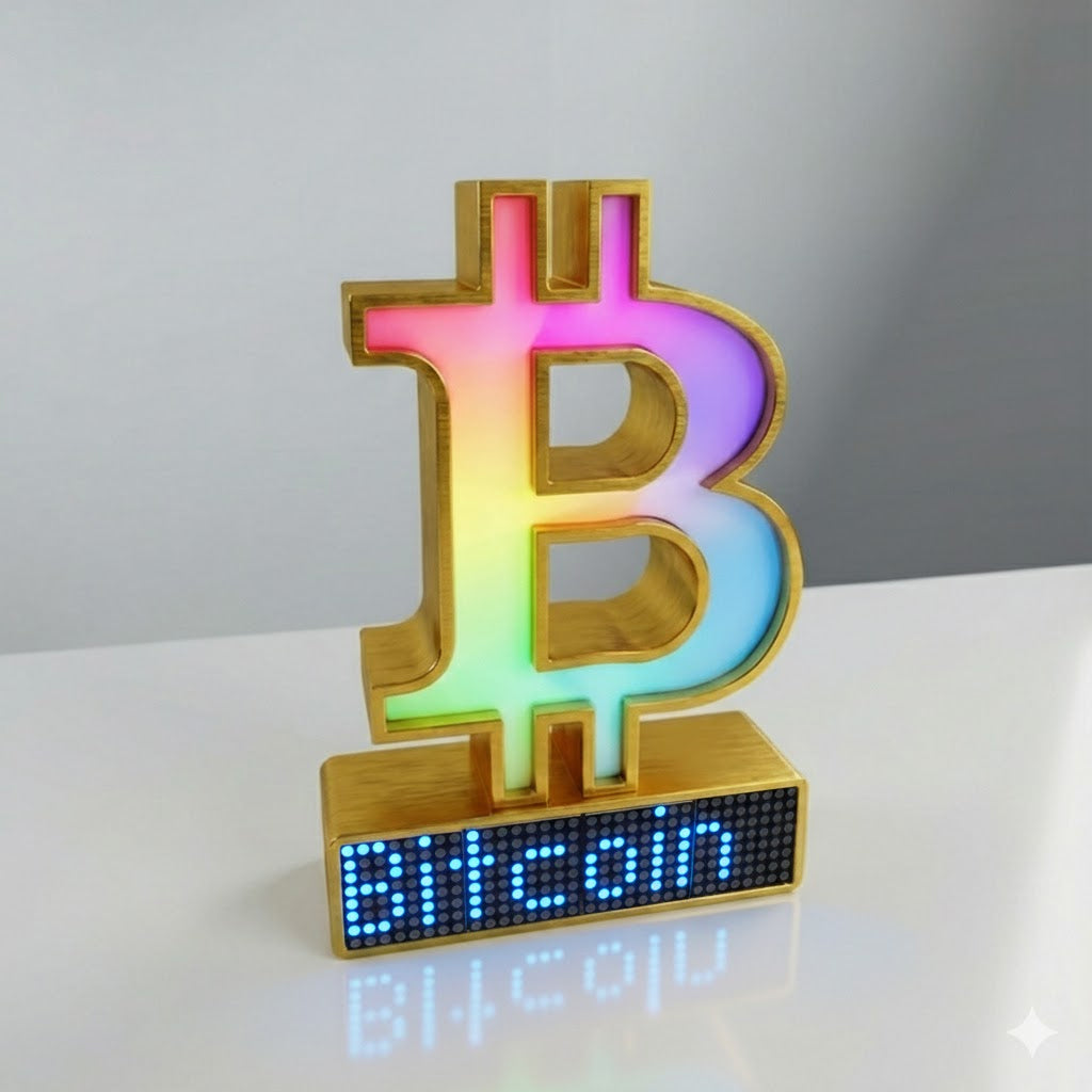 Bitcoin Crypto Coin Price Ticker Display