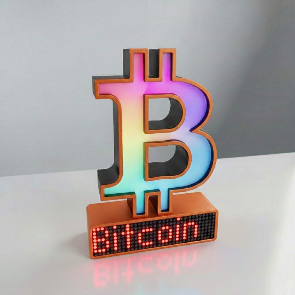Bitcoin Crypto Coin Price Ticker Display