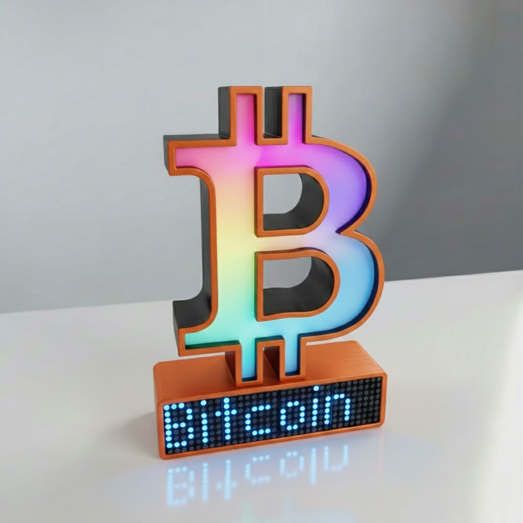 Bitcoin Crypto Coin Price Ticker Display