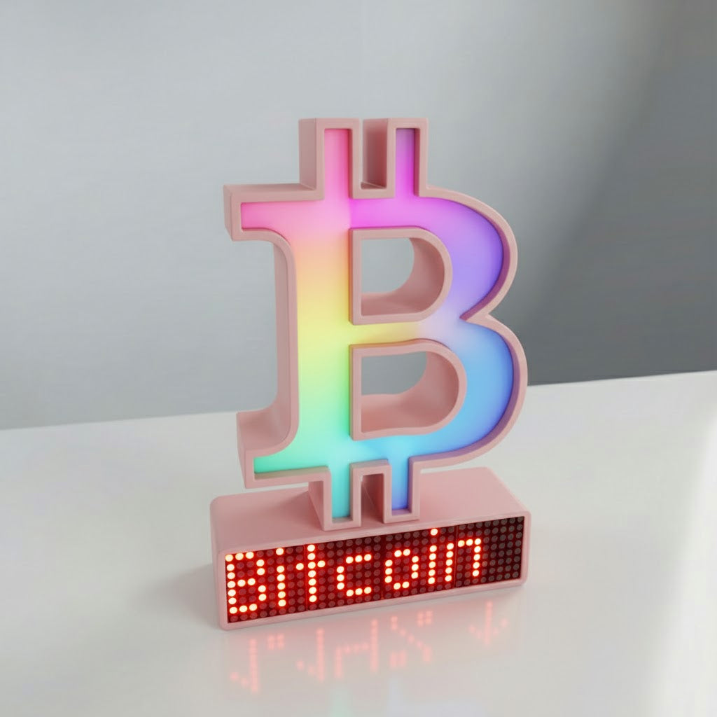 Bitcoin Crypto Coin Price Ticker Display