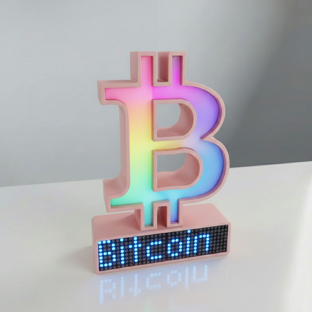 Bitcoin Crypto Coin Price Ticker Display