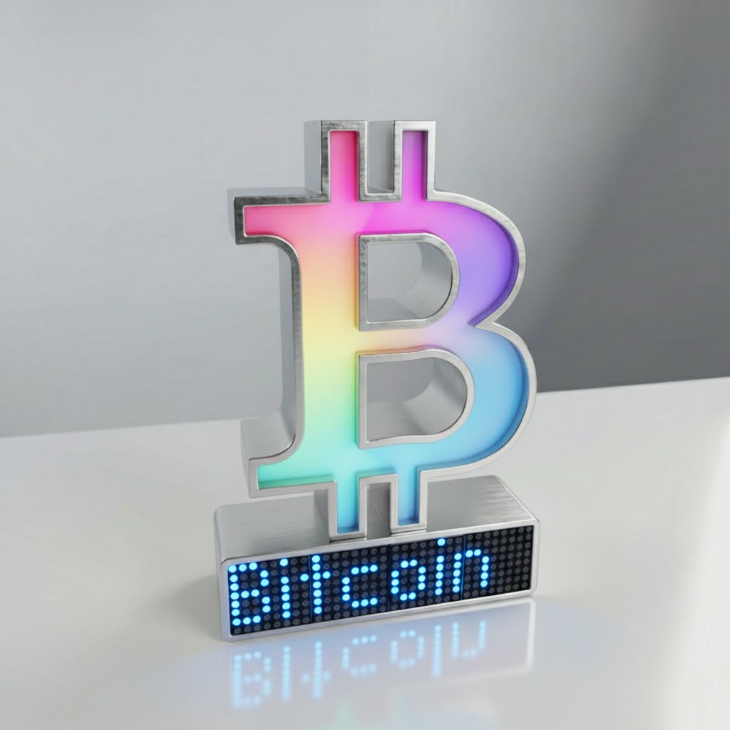 Bitcoin Crypto Coin Price Ticker Display