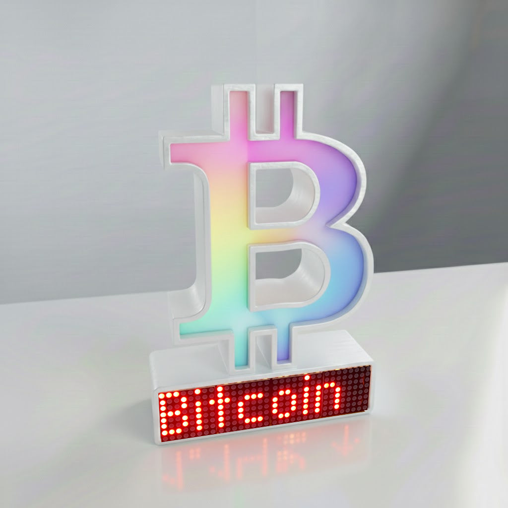 Bitcoin Crypto Coin Price Ticker Display