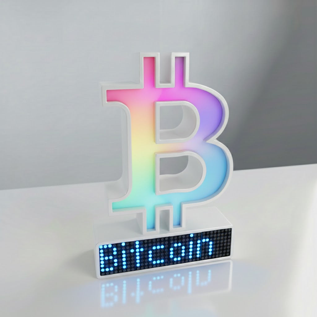 Bitcoin Crypto Coin Price Ticker Display