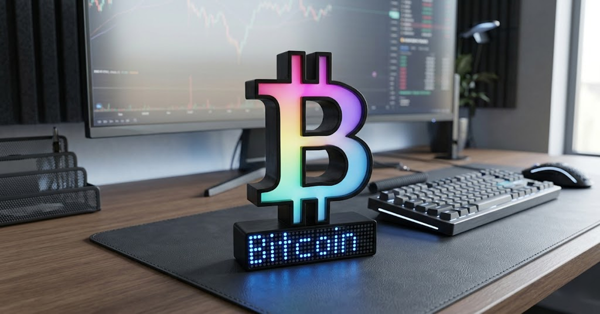 Bitcoin Crypto Coin Price Ticker Display