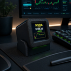 Desktop Financial Data Display – Stocks, ETFs, Crypto, Commodities, Weather, Clock & Robo Eyes  Product Subtitle - Crypto Coin Display
