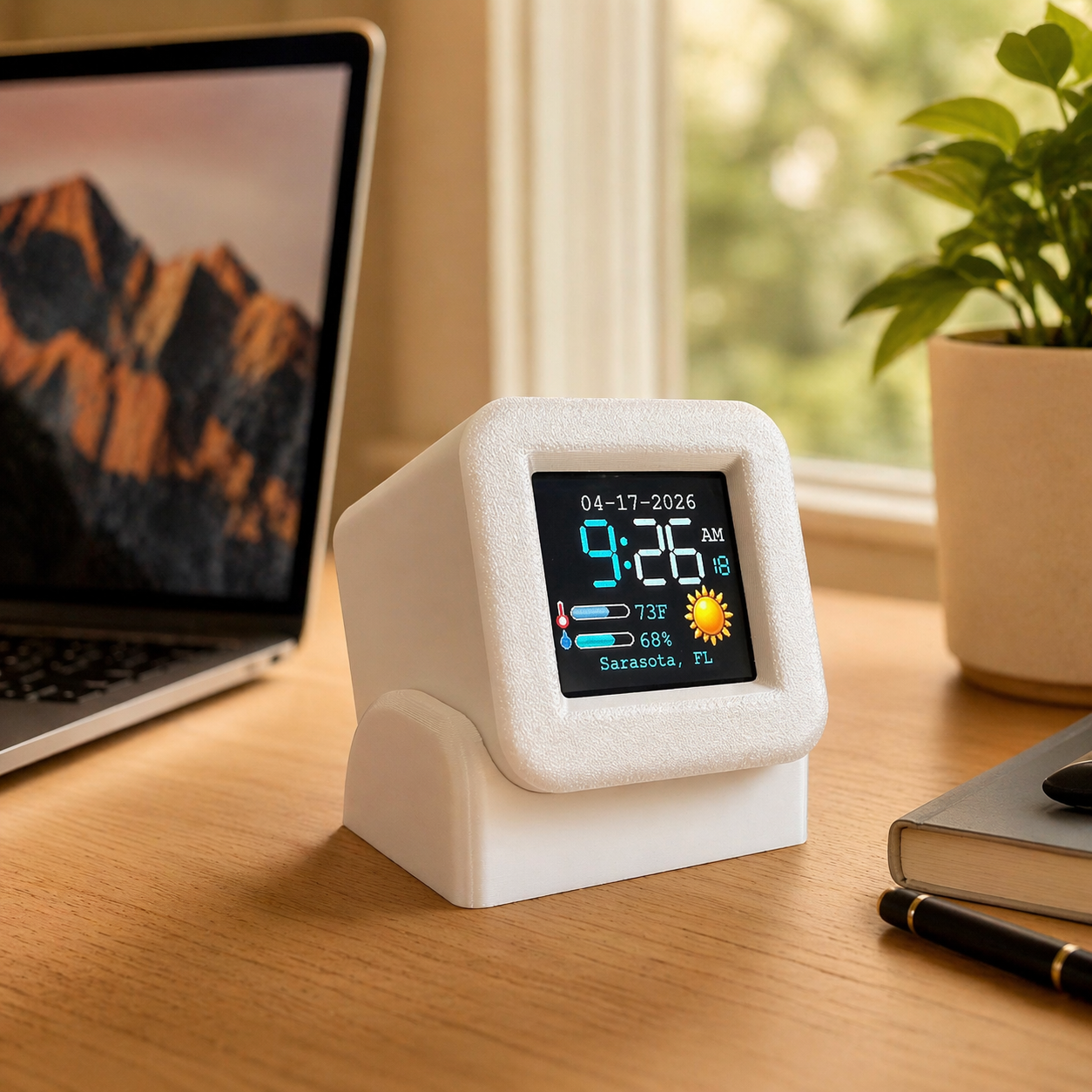 Desktop Financial Data Display – Stocks, ETFs, Crypto, Commodities, Weather, Clock & Robo Eyes  Product Subtitle - Crypto Coin Display