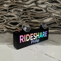 Personalized Rideshare Driver Sign with RGB LED — Wi-Fi Customizable. - Crypto Coin Display
