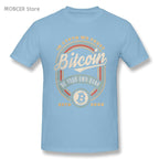 Bitcoin Vintage In Crypto We Trust Cryptocurrency T Shirts Men 100% Cotton Novelty T-Shirts Crewneck Tees Clothing Unique - Crypto Coin Display