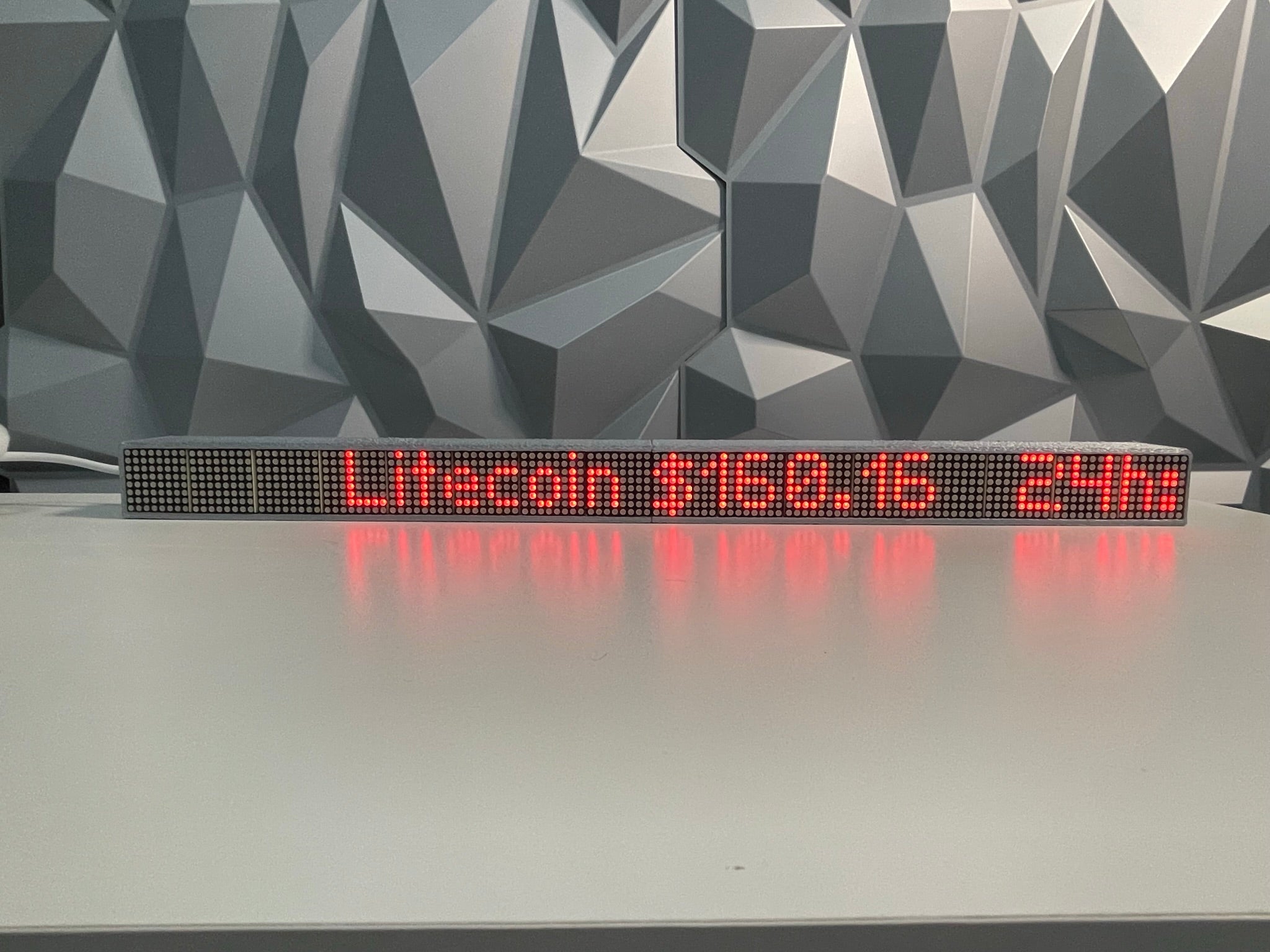20” Crypto Coin Price Ticker Matrix Display Wi-Fi - Crypto Coin Display