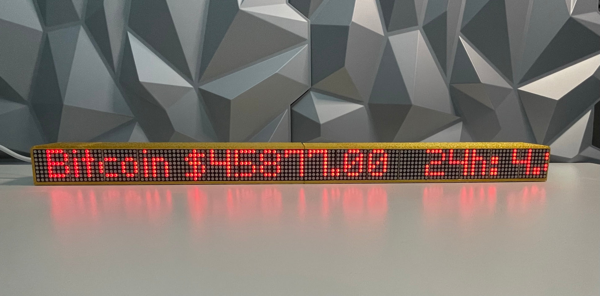 20” Crypto Coin Price Ticker Matrix Display Wi-Fi - Crypto Coin Display
