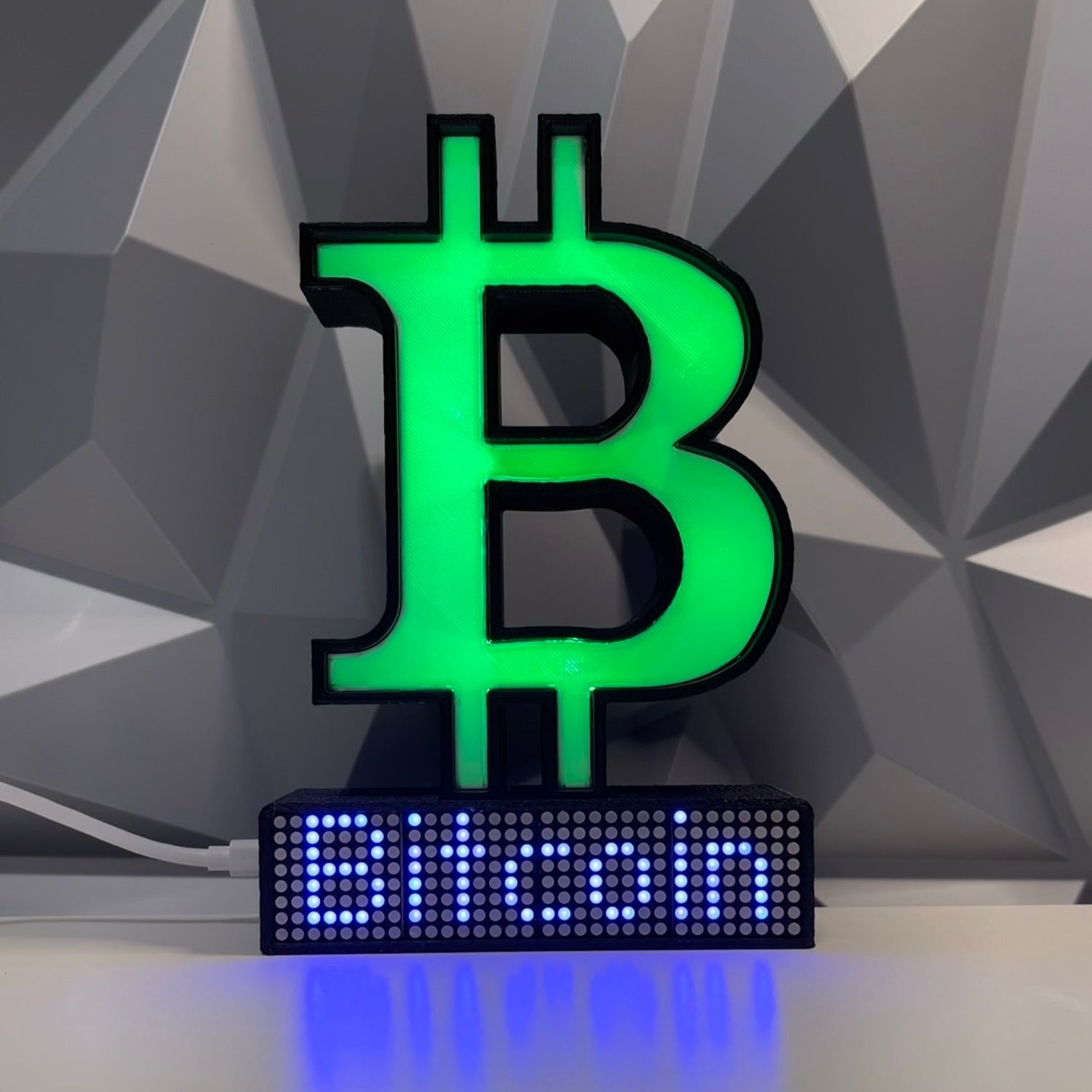 Bitcoin Crypto Coin Price Ticker Display - Crypto Coin Display