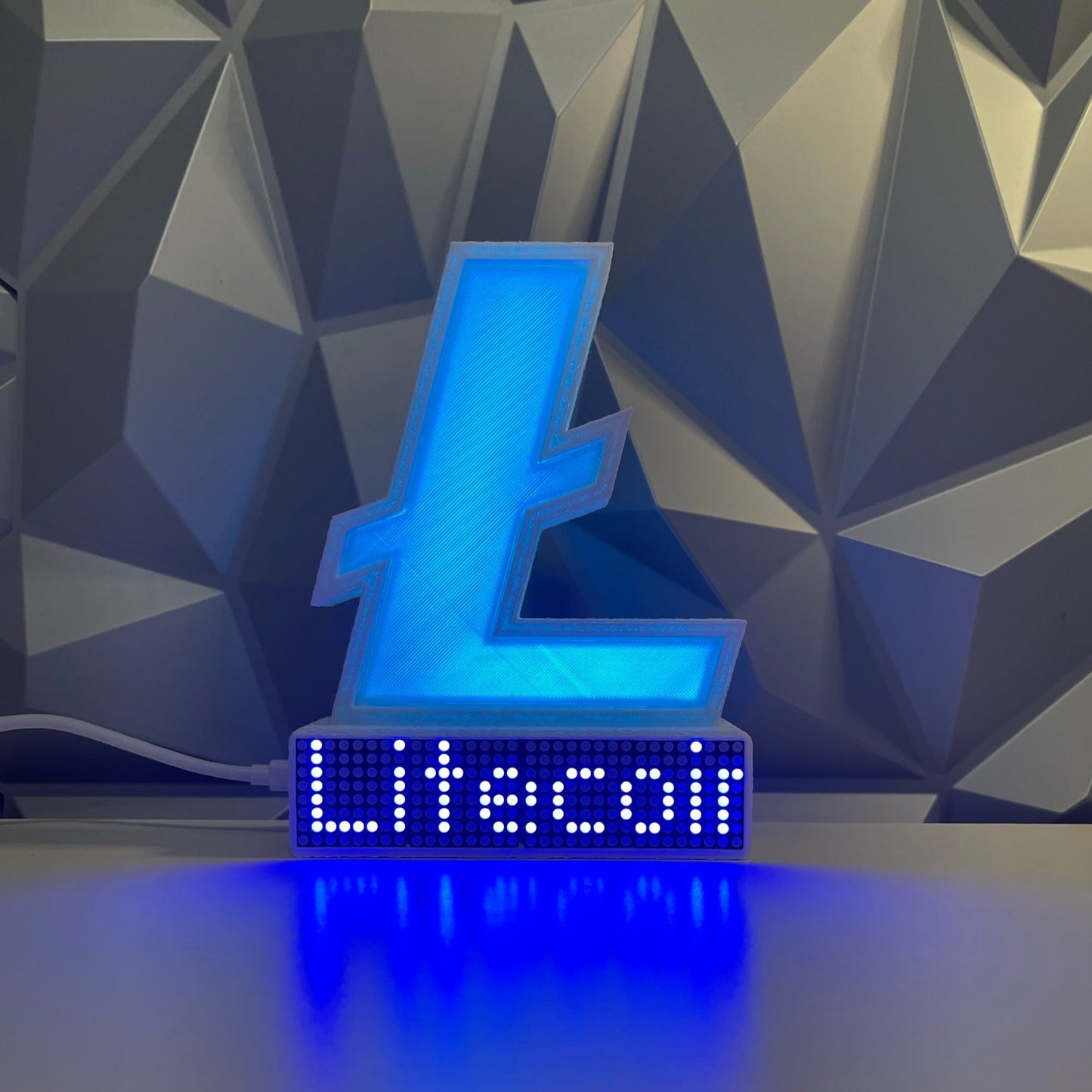 Litecoin Rgb Logo Crypto Coin price ticker display