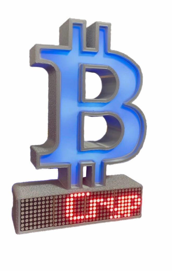 Bitcoin Crypto Coin Price Ticker Display - Crypto Coin Display