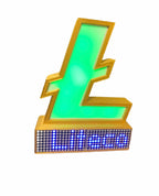 LITECOIN CRYPTO PRICE TICKER LED DISPLAY W/ RGB LIGHT SHOW - Crypto Coin Display