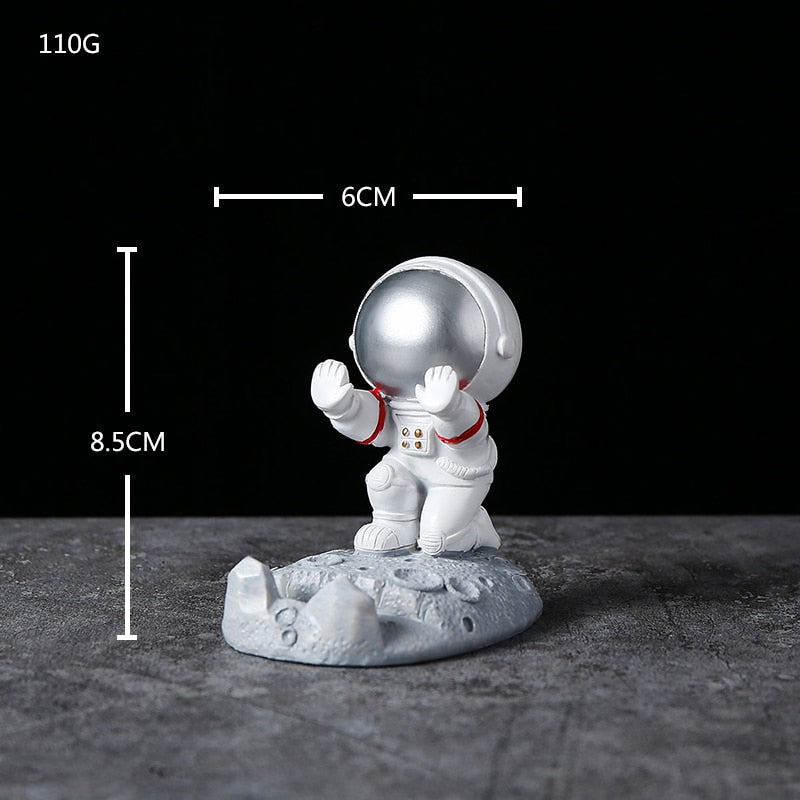 3D Resin Astronauts Ornaments Mobile Phone Stand - Crypto Coin Display