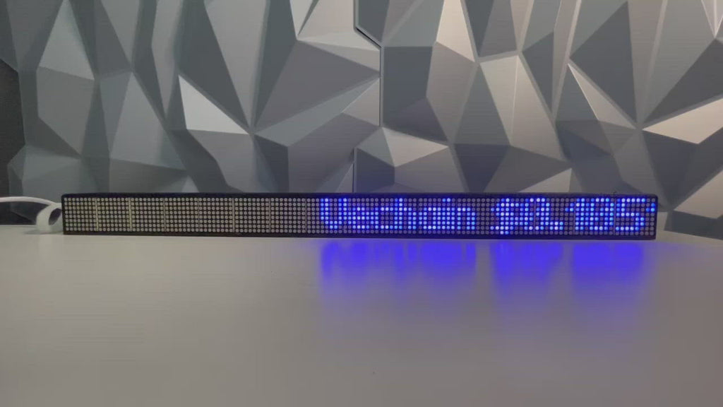 20” Crypto & Stock Market Price Ticker Matrix Display Wi-Fi