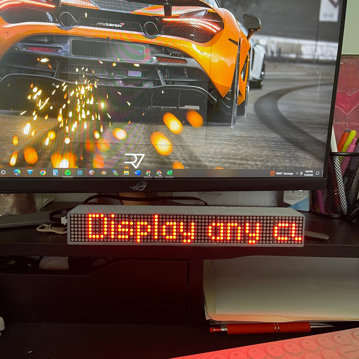 Custom Message LED Scrolling Display | Wi-Fi Ticker Sign – Crypto Coin ...