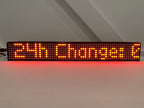 10” Crypto Coin Price Ticker Matrix Display Wi-Fi - Cryptocoindisplay